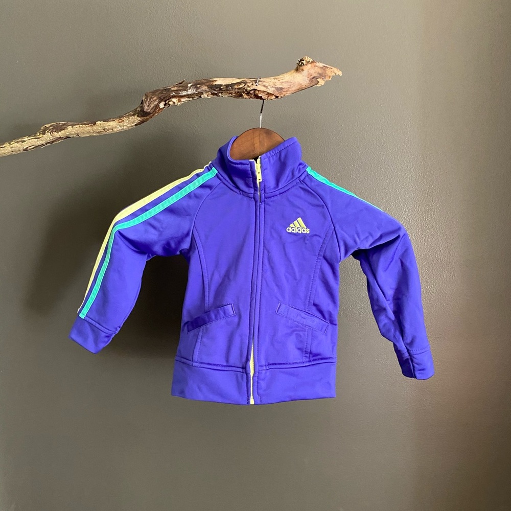 Adidas girl’s purple track set